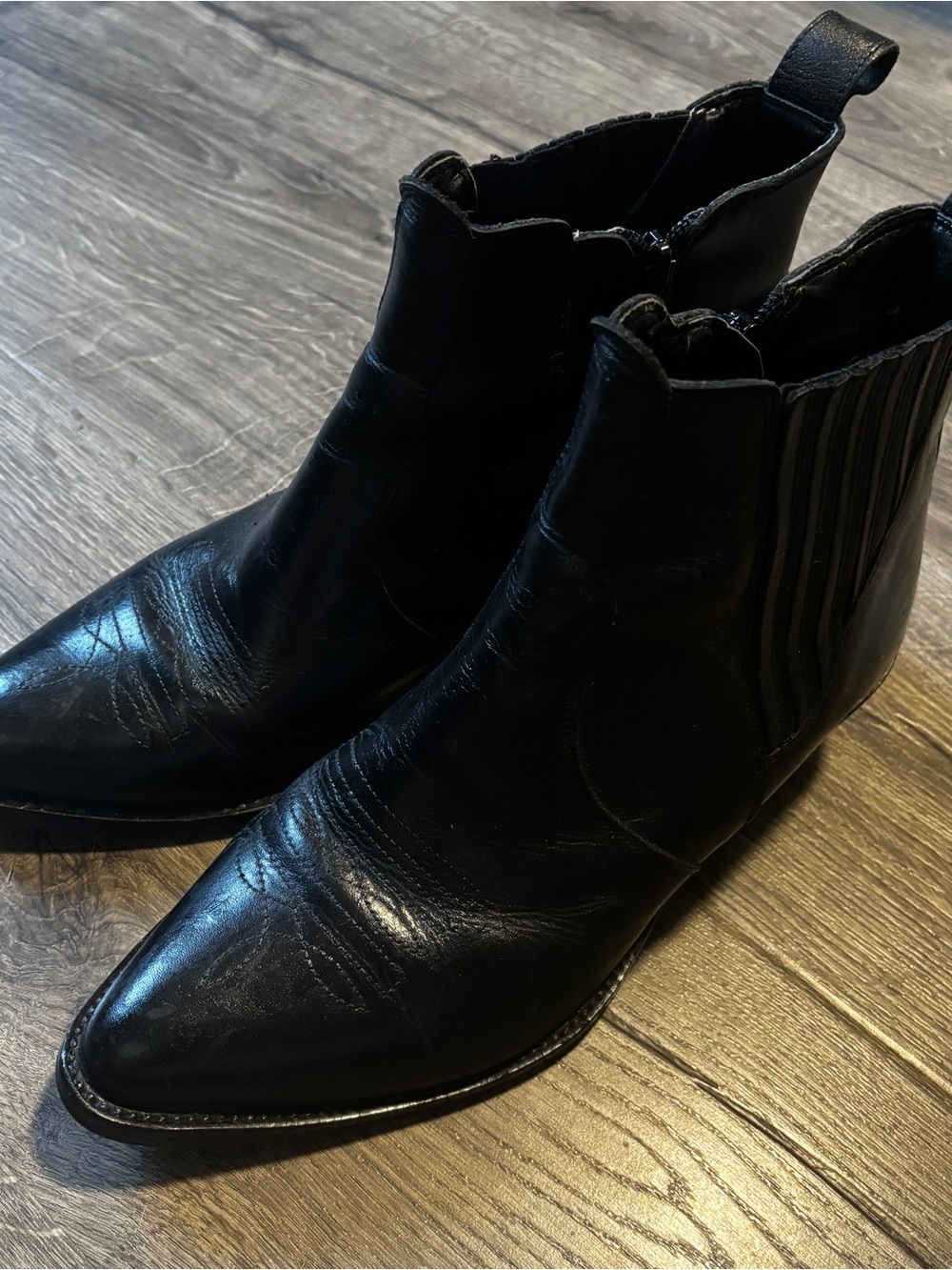 Donato Marrone Leather Heeled Boots